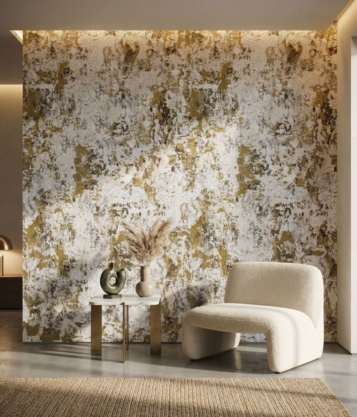 Luxury wallpaper installation