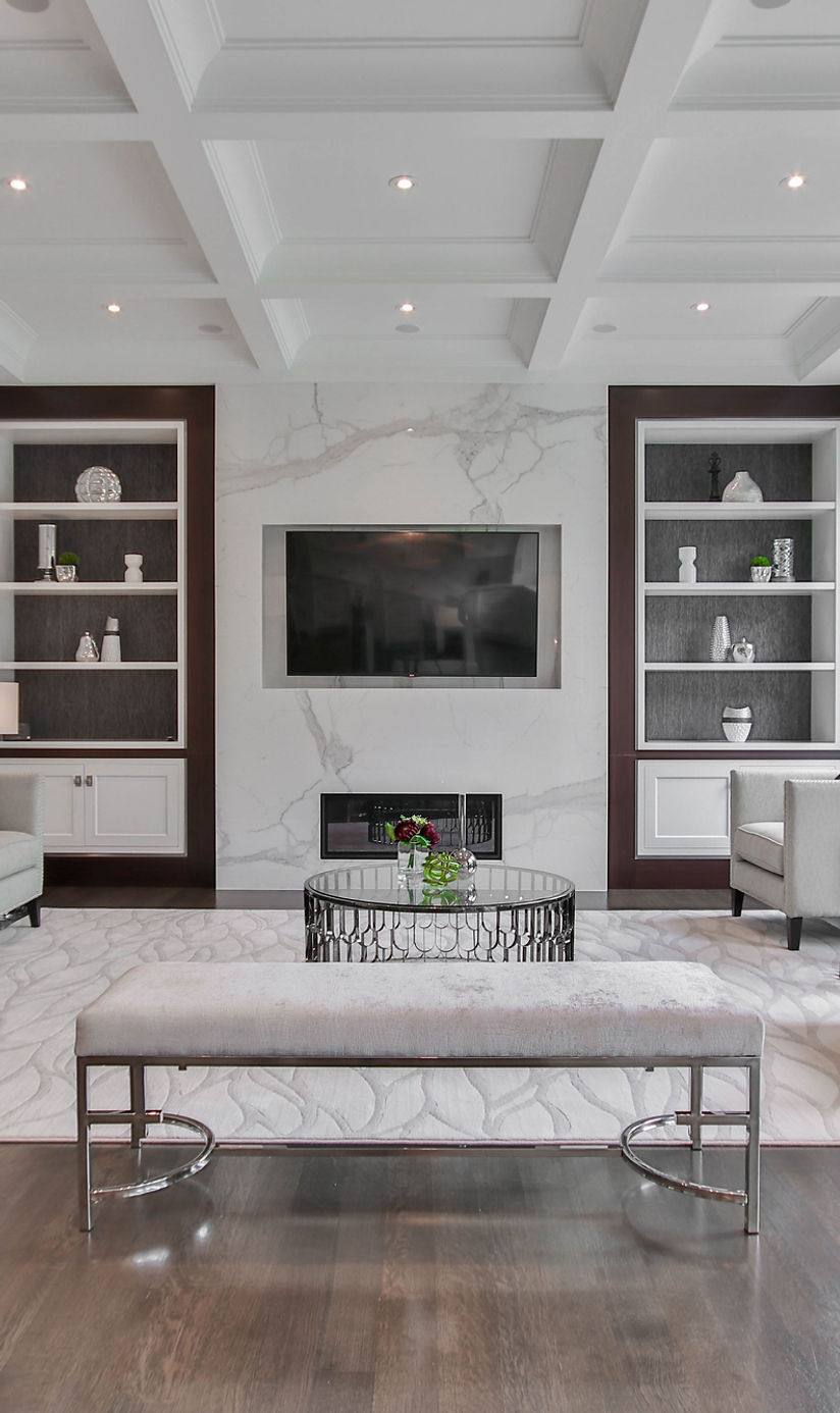 Modern wallpaper feature wall